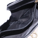 Salvatore Ferragamo Gancini Hand Bag Leather Black Gold Auth bs36169V-21