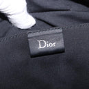 Christian Dior Clutch Bag Canvas Black Silver Auth bs36170-18