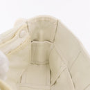 BOTTEGA VENETA MAXI INTRECCIATO Cassette Bag Leather White Silver Auth bs36173A-19