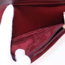 CARTIER Must Line Long Wallet Leather Bordeaux Gold Auth bs36176V-15