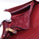 CARTIER Must Line Long Wallet Leather Bordeaux Gold Auth bs36176V-20