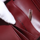 CARTIER Must Line Long Wallet Leather Bordeaux Gold Auth bs36176V-21