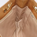 CHANEL Matelasse Chain Shoulder Bag Lamb Skin Beige Gold CC Auth bs36177-21