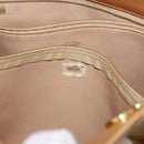 CHANEL Matelasse Chain Shoulder Bag Lamb Skin Beige Gold CC Auth bs36177-12