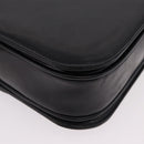 CELINE Shoulder Bag Leather Black Gold Auth bs36178A-12