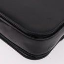 CELINE Shoulder Bag Leather Black Gold Auth bs36178A-13