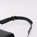 CELINE Shoulder Bag Leather Black Gold Auth bs36178A-8