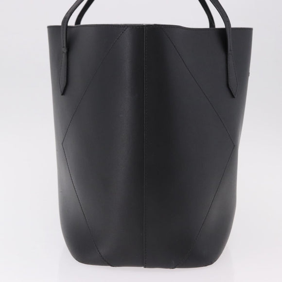 GIVENCHY Tote Bag Leather Black Gold Auth bs36179A