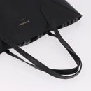 GIVENCHY Tote Bag Leather Black Gold Auth bs36179A-7