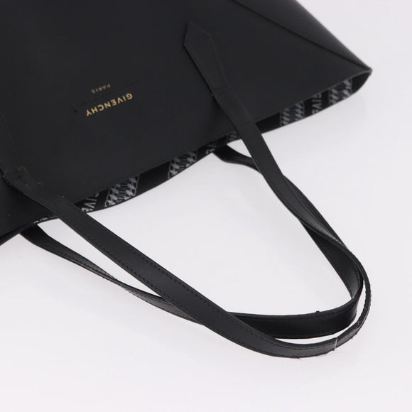 GIVENCHY Tote Bag Leather Black Gold Auth bs36179A