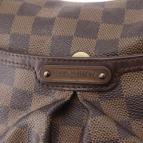 LOUIS VUITTON Damier Ebene Bloomsbury PM Shoulder Bag N42251 LV Auth bs36182