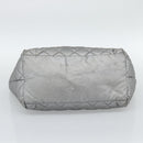 CHANEL Cococoon Tote Bag Coated Canvas Silver CC Auth bs36183-10