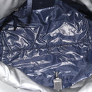 CHANEL Cococoon Tote Bag Coated Canvas Silver CC Auth bs36183-17
