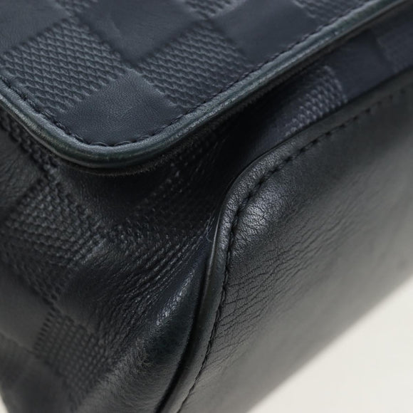LOUIS VUITTON Damier Infini District PM Shoulder Bag Onyx N41033 Auth bs36184