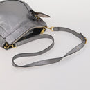 Chloe Hand Bag Leather 2 Set Silver Gray Auth bs36185-13