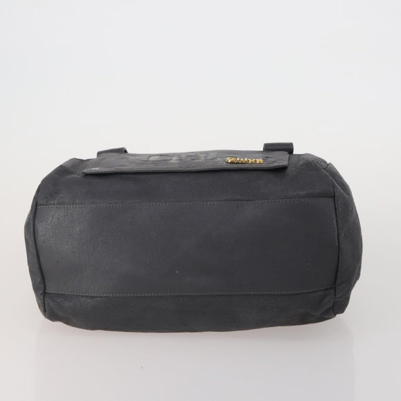 Chloe Hand Bag Leather 2 Set Silver Gray Auth bs36185