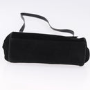 CELINE Hand Bag Suede Leather 2way Black Gold Auth bs36188-5