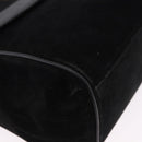 CELINE Hand Bag Suede Leather 2way Black Gold Auth bs36188-9