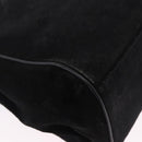 CELINE Hand Bag Suede Leather 2way Black Gold Auth bs36188-17