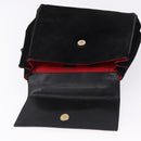 CELINE Hand Bag Suede Leather 2way Black Gold Auth bs36188-20