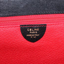 CELINE Hand Bag Suede Leather 2way Black Gold Auth bs36188-11