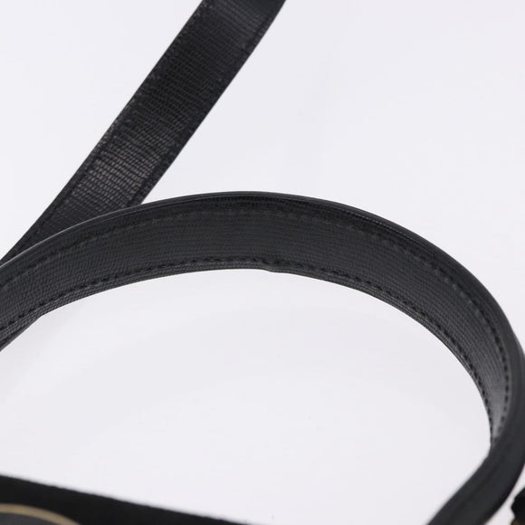 CELINE Hand Bag Suede Leather 2way Black Gold Auth bs36188