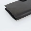 CHANEL COCO Mark Long Wallet Leather Black CC Auth bs36189-11