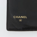 CHANEL COCO Mark Long Wallet Leather Black CC Auth bs36189-13