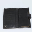 CHANEL COCO Mark Long Wallet Leather Black CC Auth bs36189-14