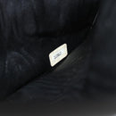 CHANEL COCO Mark Long Wallet Leather Black CC Auth bs36189-20
