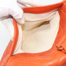 CHANEL Matelasse Backpack Caviar Skin Orange Gold CC Auth bs36193-27