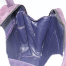 CHANEL COCO Mark Hand Bag Suede Purple CC Auth bs36194-17