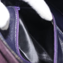 CHANEL COCO Mark Hand Bag Suede Purple CC Auth bs36194-20