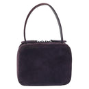 CHANEL COCO Mark Hand Bag Suede Purple CC Auth bs36194-3