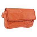 LOEWE Anagram Waist bag Leather Orange Gold Auth bs36195A-1