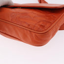 LOEWE Anagram Waist bag Leather Orange Gold Auth bs36195A-15