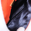 LOEWE Anagram Waist bag Leather Orange Gold Auth bs36195A-11