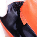 LOEWE Anagram Waist bag Leather Orange Gold Auth bs36195A-12
