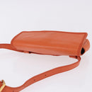 LOEWE Anagram Waist bag Leather Orange Gold Auth bs36195A-7