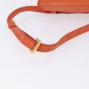 LOEWE Anagram Waist bag Leather Orange Gold Auth bs36195A-8