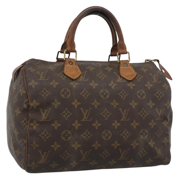 LOUIS VUITTON Monogram Speedy 30 Hand Bag M41526 LV Auth bs36196