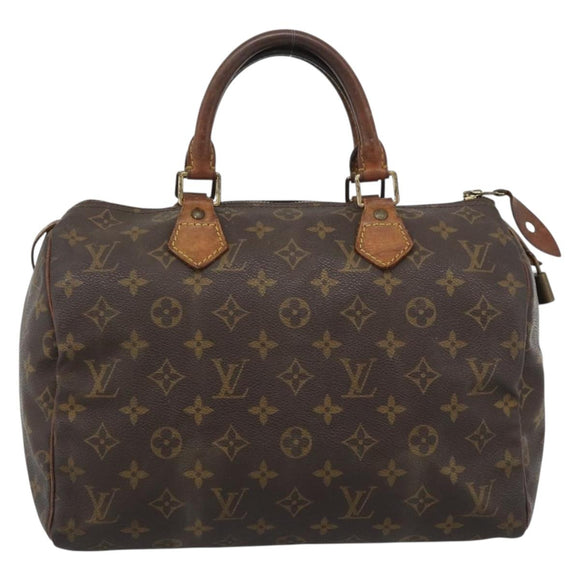 LOUIS VUITTON Monogram Speedy 30 Hand Bag M41526 LV Auth bs36196