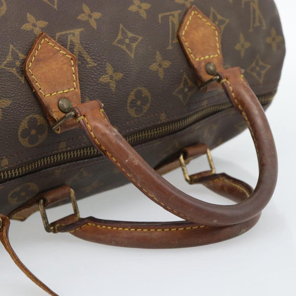 LOUIS VUITTON Monogram Speedy 30 Hand Bag M41526 LV Auth bs36196