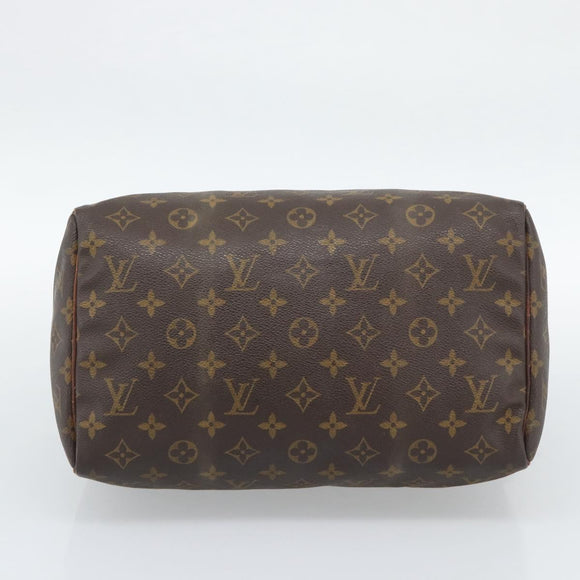 LOUIS VUITTON Monogram Speedy 30 Hand Bag M41526 LV Auth bs36196