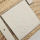 LOEWE Tote Bag Raffia Beige Auth bs36197M-18