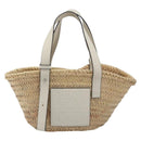 LOEWE Tote Bag Raffia Beige Auth bs36197M-13