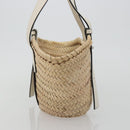 LOEWE Tote Bag Raffia Beige Auth bs36197M-3
