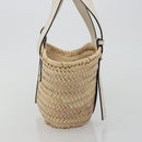 LOEWE Tote Bag Raffia Beige Auth bs36197M-4