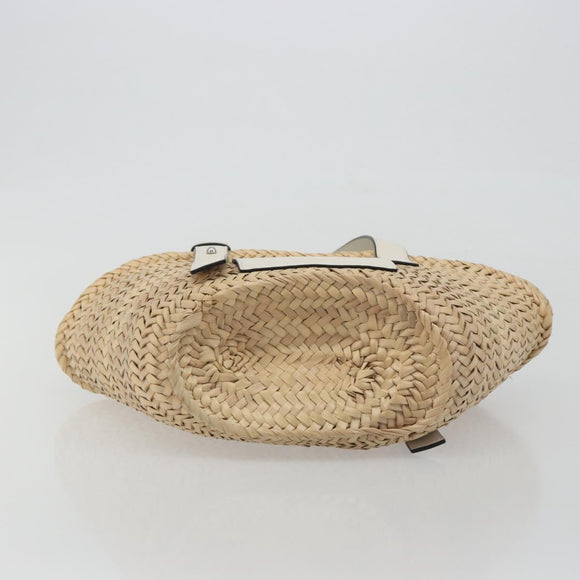 LOEWE Tote Bag Raffia Beige Auth bs36197M