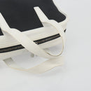LOEWE Hand Bag Leather PVC White Black Auth bs36198A-7
